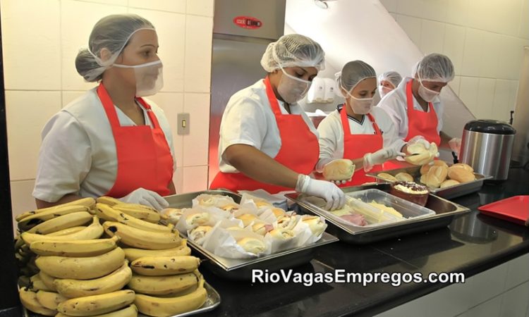 ATENDENTE DE RESTAURANTE, AUXILIAR DE COZINHA, LIMPEZA DE SALÃO - R$ 1.275,00 - COM E SEM EXPERIENCIA - RIO DE JANEIRO