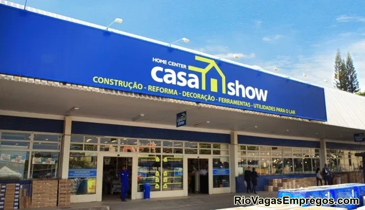 Casa Show vagas para Auxiliar de serviços gerais - R$ 1.180,00 - Desejável experiência - rio de janeiro