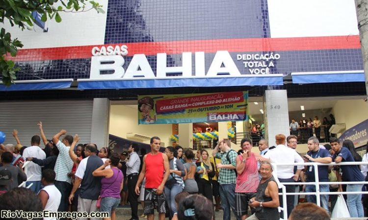 Casas Bahia Vagas para Vendedores, Jovem Aprendiz - com e Sem Experiencia - rio de janeiro