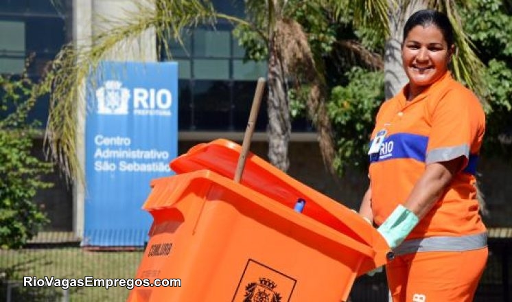 Comlurb abrirá 1.000 vagas para Gari - R$ 2.795,02 - Limpeza de ruas, vias, praças - Rio de janeiro