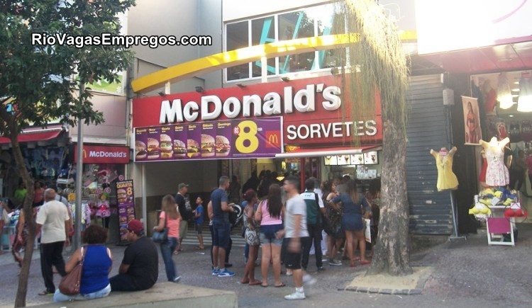 McDonald´s está com vagas de empregos Abertas - com e Sem experiencia no rio de janeiro