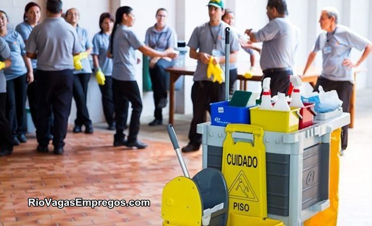 Auxiliar de serviços Gerais - escola de gastronomia - limpeza dos ambientes e banheiros - Rio de janeiro