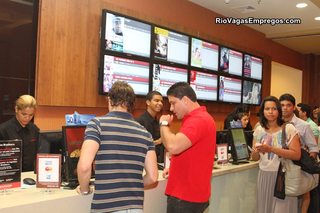 CINEMARK VAGAS PARA ATENDENTE - R$ 1.040 - COM E SEM EXPERIENCIA - CINEMA - RIO DE JANEIRO