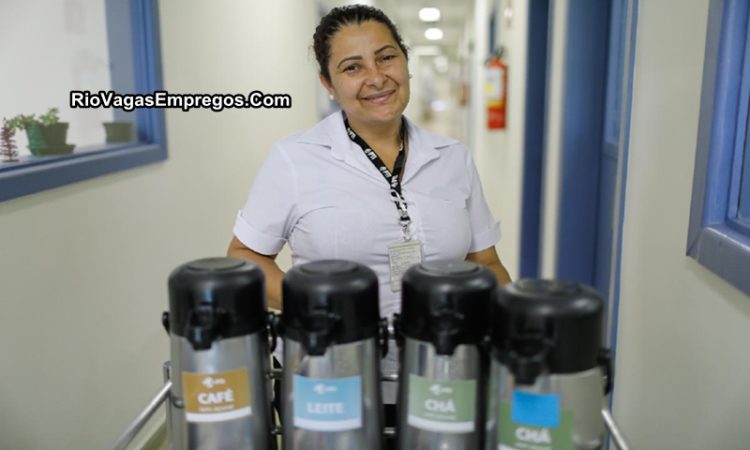 Vitoria Servicos vagas p/ Auxiliar de Serviços gerais - limpeza de pisos e vidros e servir café - Rio de janeiro