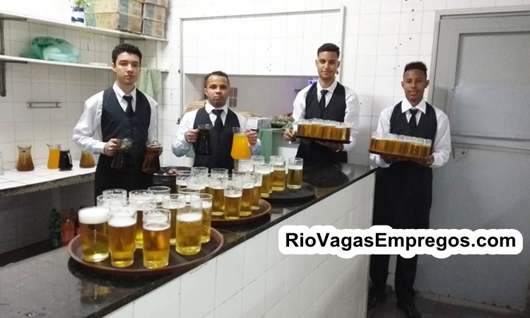 AJUDANTE DE BAR, OPERADOR DE CAIXA, GARÇOM, AUXILIAR DE ESCRITÓRIO - R$ 1.240,25 + BENEFICIOS - DESEJAVEL EXPERIENCIA - RIO DE JANEIRO