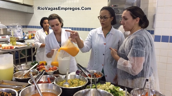 ATENDENTE DE RESTAURANTE, COZINHEIRO, AUXILIAR DE COZINHA - R$ 1.271,00 - ATENDER, LIMPAR E ORGANIZAR - RIO DE JANEIRO