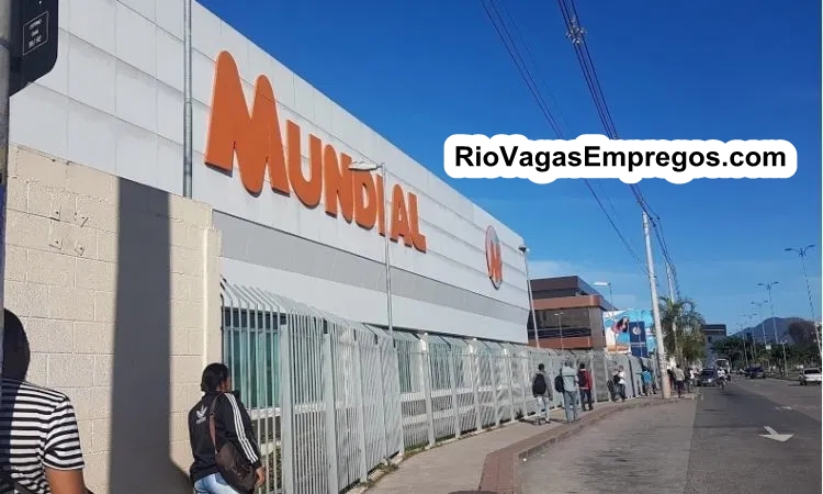 SUPERMERCADOS MUNDIAL VAGAS P/ AUXILIAR DE COZINHA, REPOSITOR, EMPACOTADOR, CAIXA, BALCONISTA, FISCAL - R$ 1.248,10 - COM E SEM EXPERIENCIA - RIO DE JANEIRO