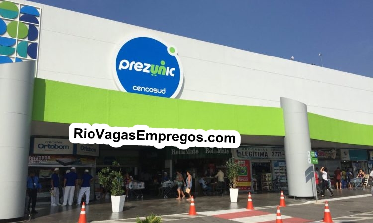 SUPERMERCADOS PREZUNIC ESTA COM VAGAS DE EMPREGOS ABERTAS - R$ 1.236,10 - COM E SEM EXPERIÊNCIA - DIVERSAS AREAS - ARRUMAR, LIMPEZA GERAL - RIO DE JANEIRO