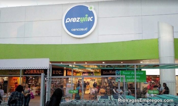 SUPERMERCADOS PREZUNIC ESTA COM VAGAS DE EMPREGOS ABERTAS - R$ 1.236,10 - COM E SEM EXPERIÊNCIA - DIVERSAS AREAS - RIO DE JANEIRO