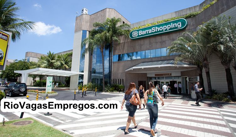 BARRA SHOPPING VAGAS P/ LIMPEZA, ESTOQUISTA, ATENDENTE DE LOJA, BELEZA, JOVEM APRENDIZ - R$ 1.198,54 - COM E SEM EXPERIENCIA - RIO DE JANEIRO