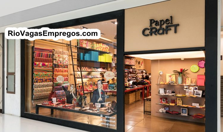 Loja Papel Craft vagas para estoquista, Operador caixa, vendedor - extra natal - loja de shopping - Rio de janeiro