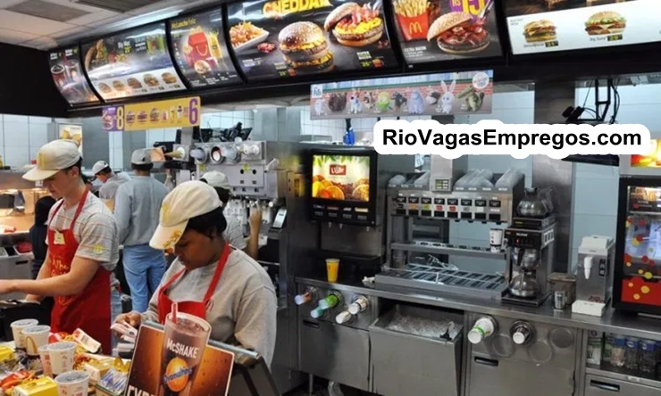 McDonald´s está com vagas de empregos Abertas - Sem experiencia - preparo de sanduíches - Rio de janeiro - comparecer 16/10