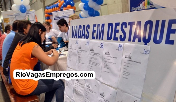 Evento de Empregabilidade com 820 vagas de empregos abertas no Rio 07/11 - Diversas areas - ensino fundamental, médio - RJ