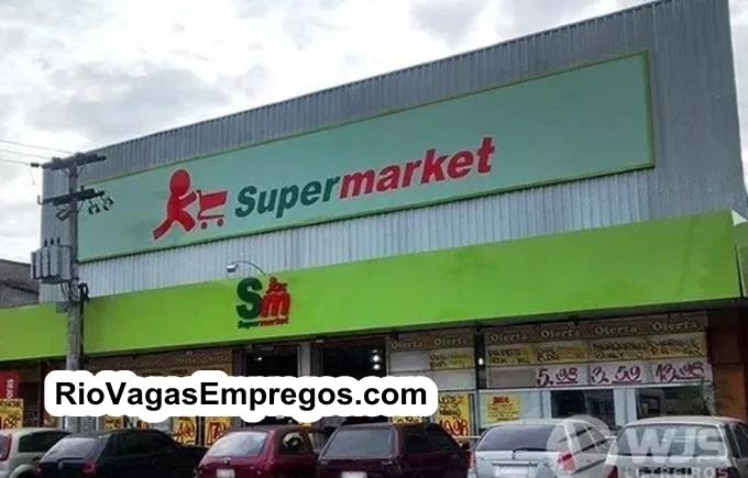 SUPERMARKET VAGAS P/ AUXILIAR DE LIMPEZA, REPOSITOR, CAIXA, BALCONISTA, FRENTE DE LOJA, HORTIFRUTI - COM E SEM EXPERIÊNCIA - RIO DE JANEIRO