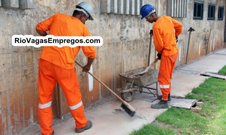 Servente, Técnico de Segurança de Trabalho, Auxiliar de Almoxarife, auxiliar de jardinagem - Empresa no Segmento de Obras e Construções - Rio de janeiro