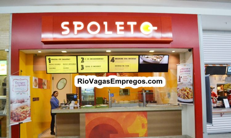 Lojas Spoleto vagas para Copeira, Encarregado - R$ 1.364,00 - higienização de alimentos, lavar louça - Rio de janeiro