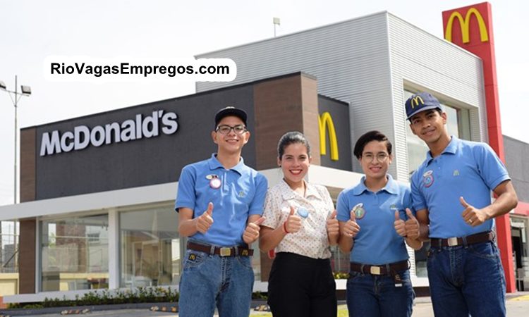 McDonald´s está com vagas de empregos Abertas - R$ 1.068,00 - com e Sem experiência - Rio de janeiro