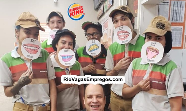 Processo seletivo Burger King 1.500 vagas de empregos - Diversas areas - BK vagas com e Sem experiência - Rio de janeiro e Outros