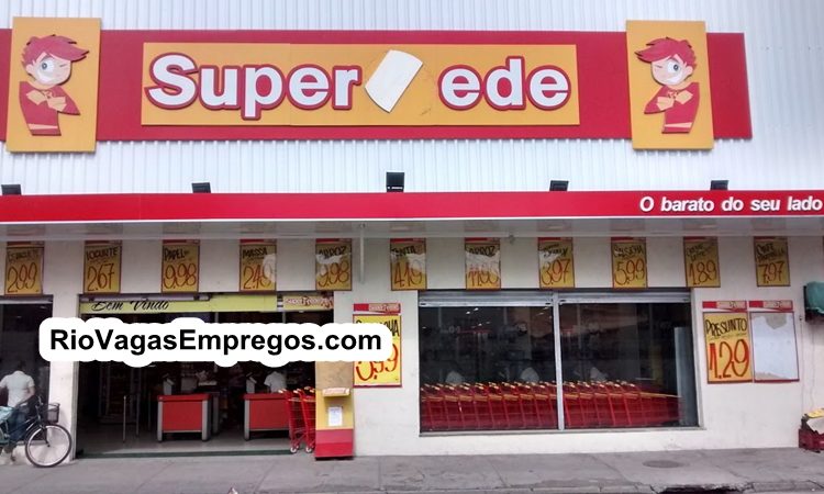 SUPERMERCADOS SUPER REDE VAGAS PARA REPOSITOR, CAIXA, REPOSITOR DE HORTIFRUTI, AJUDANTE, CONFEITEIRO - R$ 1.150,00 - COM E SEM EXPERIENCIA - RIO DE JANEIRO