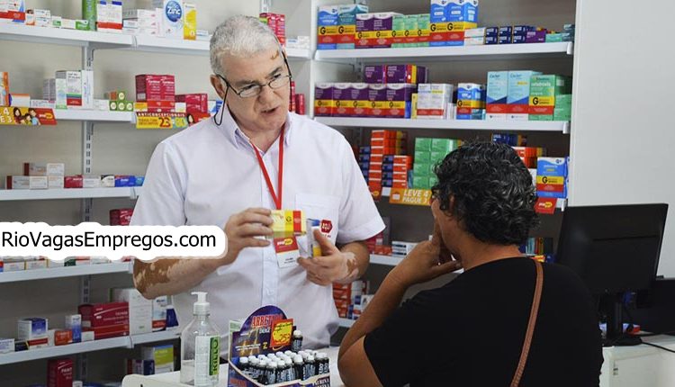 CONFERENTE, ATENDENTE DE MEDICAMENTOS, AUXILIAR DE SERVIÇOS GERAIS, ATENDENTE DE CONDOMÍNIO - R$ 1.300,43 - ESCALA 6x1 - RIO DE JANEIRO 