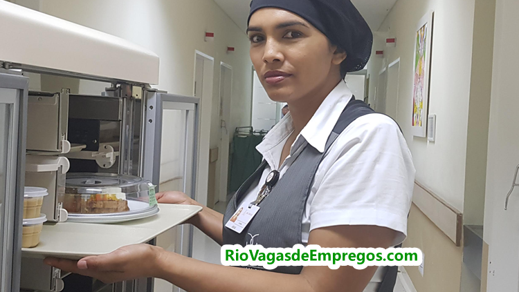 COPEIRA, ATENDENTE, AUXILIAR DE COZINHA - REDE DE HOSPITAL - RIO DE JANEIRO