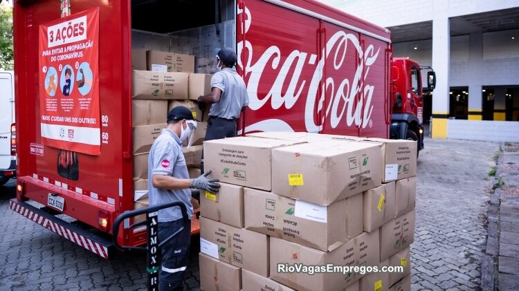 Coca-Cola vagas para auxiliar de pátio, auxiliar de serviços gerais, ajudante de entrega, repositor - RJ