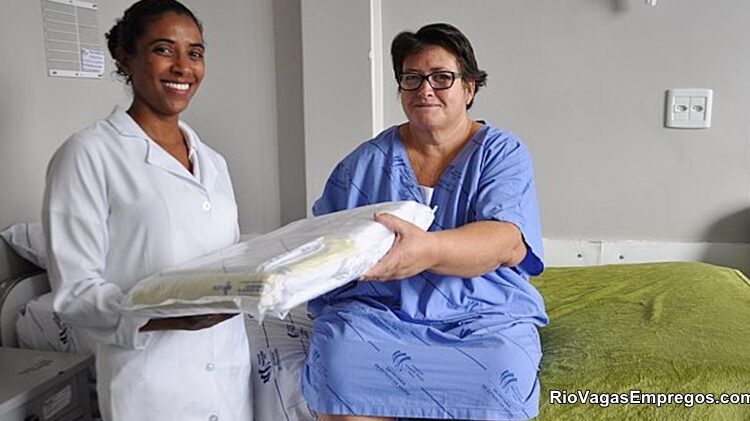 Hospital vagas para copeira, camareira, maqueiro, técnico de enfermagem - RJ