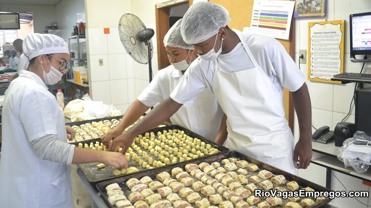 Panificadora vagas para auxiliar de produção, auxiliar de cozinha, confeiteira, garçom - RJ