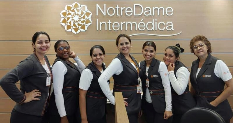 NotreDame Intermédica vagas para auxiliar de limpeza, atender telefones, auxiliar de rouparia - RJ